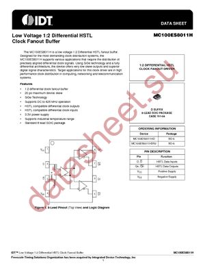 MC100ES8011HEFR2 datasheet  
